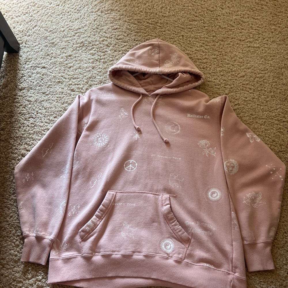 Hollister Light Pink Hoodie